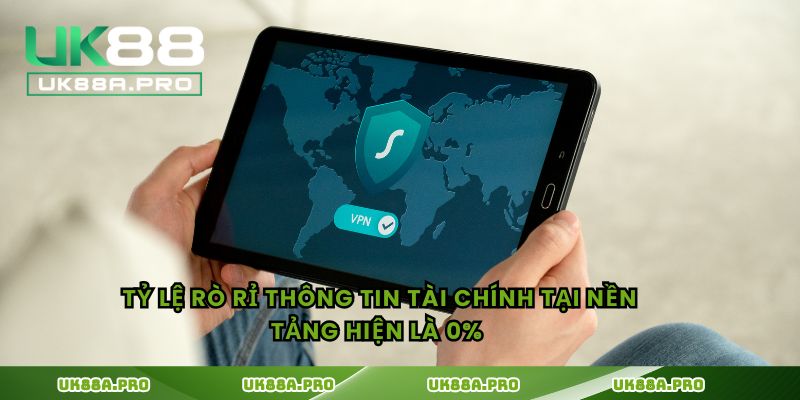 Tỷ lệ rò rỉ thông tin tài chính tại nền tảng hiện là 0% 
